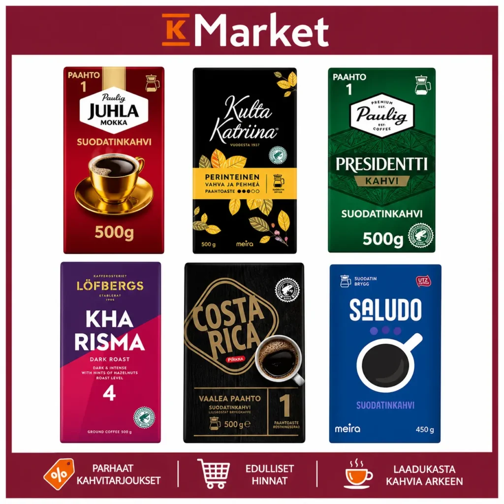 kahvi tarjous k-market