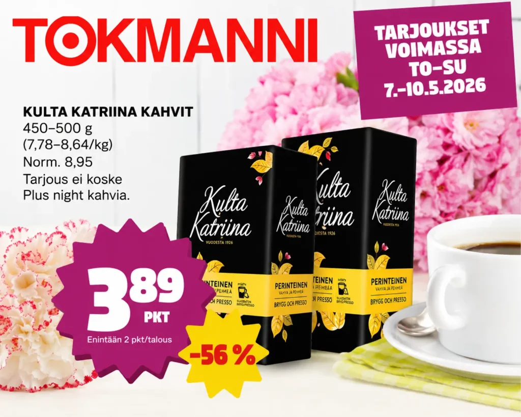 kulta katriina kahvi tarjous tokmanni